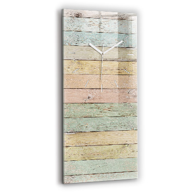 Vertikale Uhr Farbige Bretter