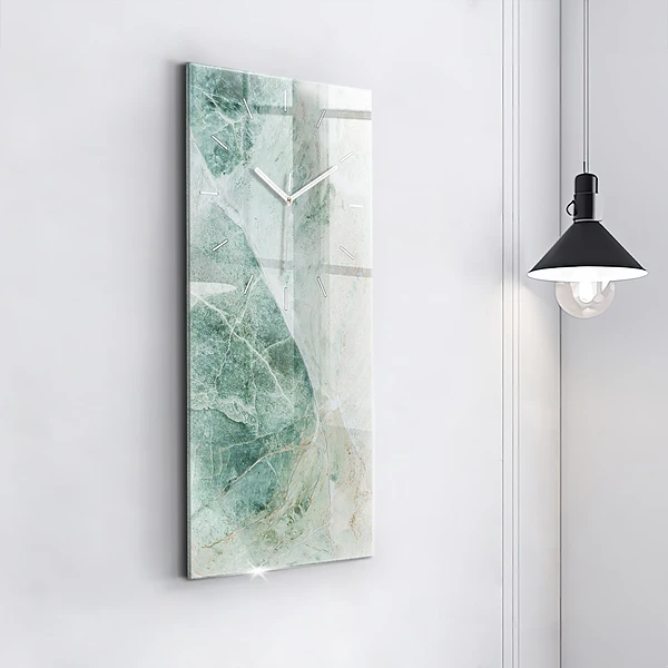 Vertikale Uhr mit motiv Marmor Stein Textur
