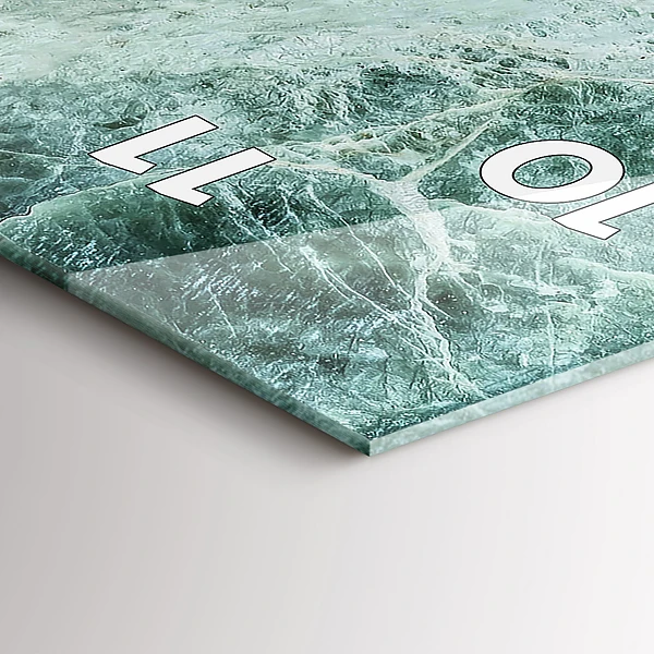 Vertikale Uhr mit motiv Marmor Stein Textur
