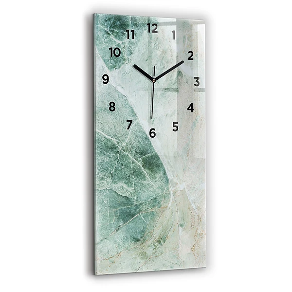 Vertikale Uhr mit motiv Marmor Stein Textur