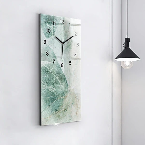 Vertikale Uhr mit motiv Marmor Stein Textur