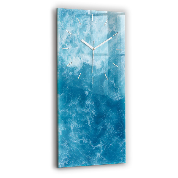 Vertikale Uhr mit motiv Meerwasser