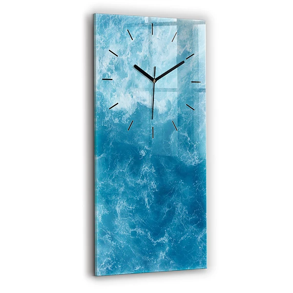 Vertikale Uhr mit motiv Meerwasser