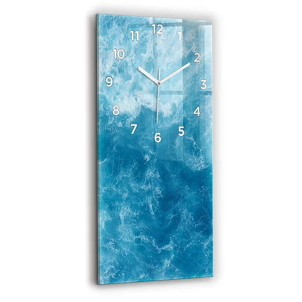 Vertikale Uhr mit motiv Meerwasser
