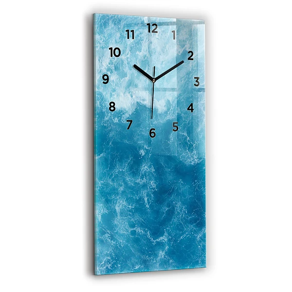 Vertikale Uhr mit motiv Meerwasser