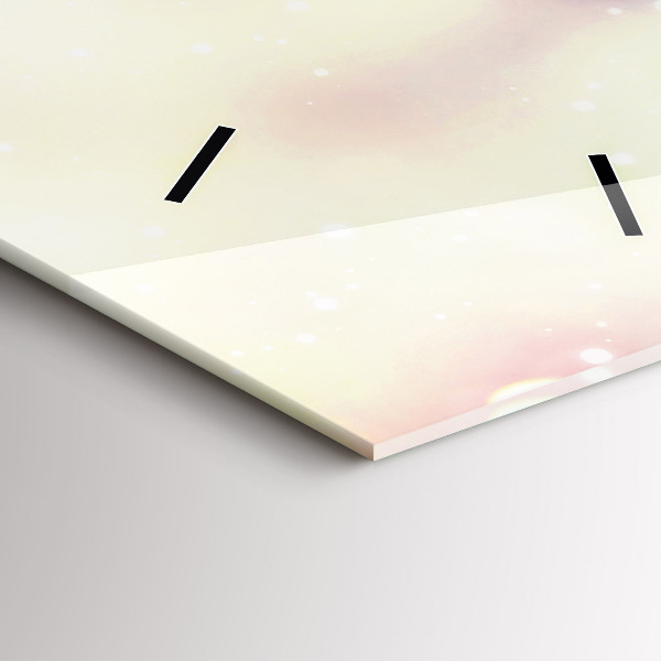 Vertikale Uhr mit motiv Frühlingsblumen