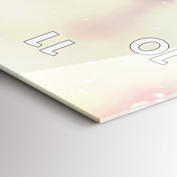 Vertikale Uhr mit motiv Frühlingsblumen