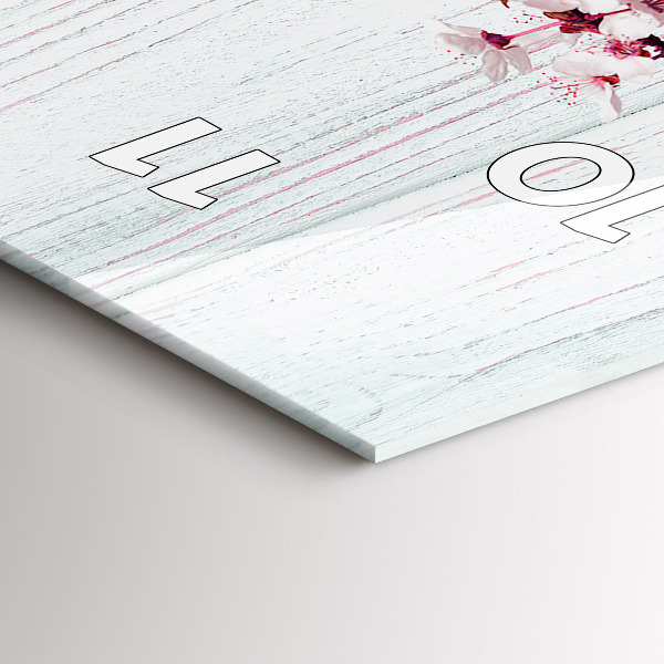 Vertikale Uhr Frühlingsblumen