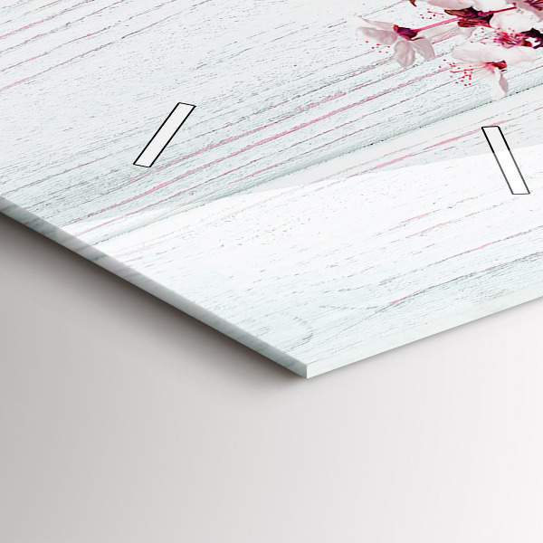 Vertikale Uhr Frühlingsblumen