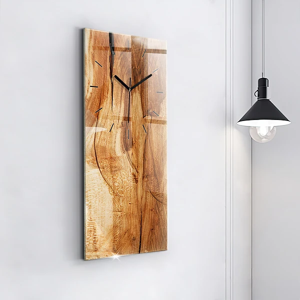 Vertikale Uhr Holz Textur