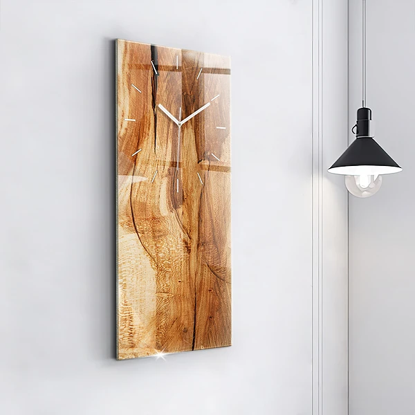 Vertikale Uhr Holz Textur