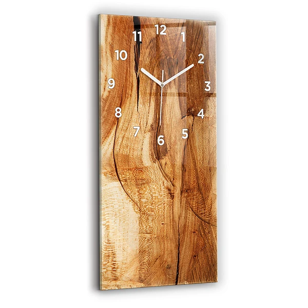 Vertikale Uhr Holz Textur