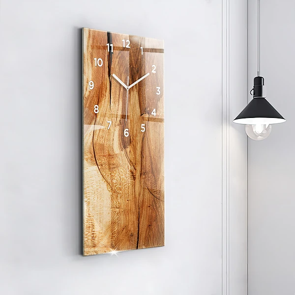 Vertikale Uhr Holz Textur