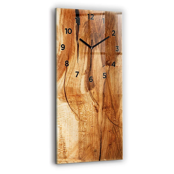 Vertikale Uhr Holz Textur