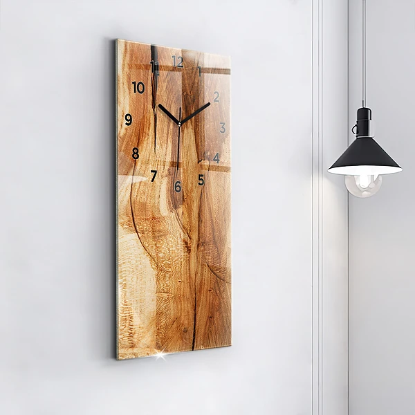 Vertikale Uhr Holz Textur