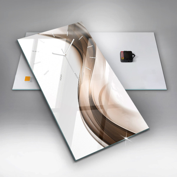 Vertikale Uhr mit motiv Abstrakte Linie