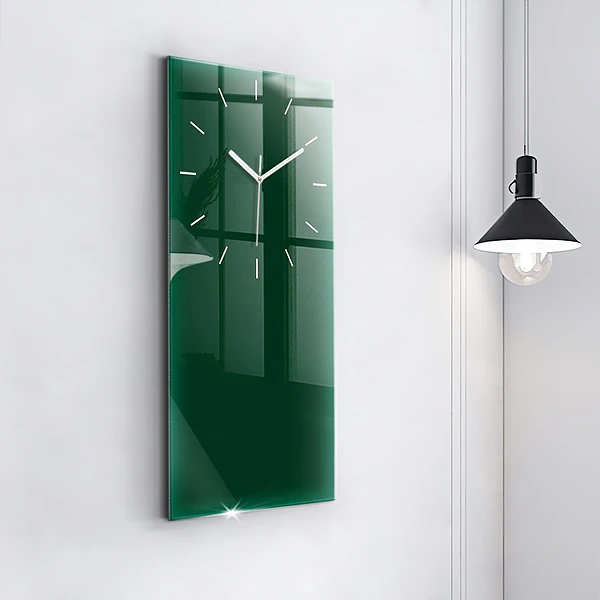 Vertikale Uhr mit motiv Farbe Flasche grün