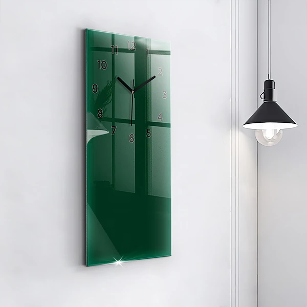 Vertikale Uhr mit motiv Farbe Flasche grün