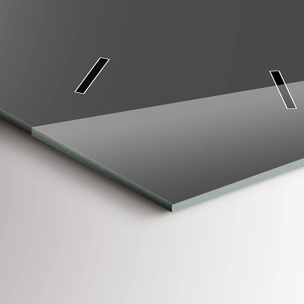 Vertikale Uhr Farbe Grau