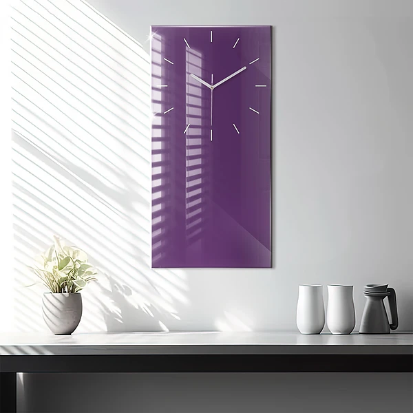 Vertikale Uhr Farbe lila