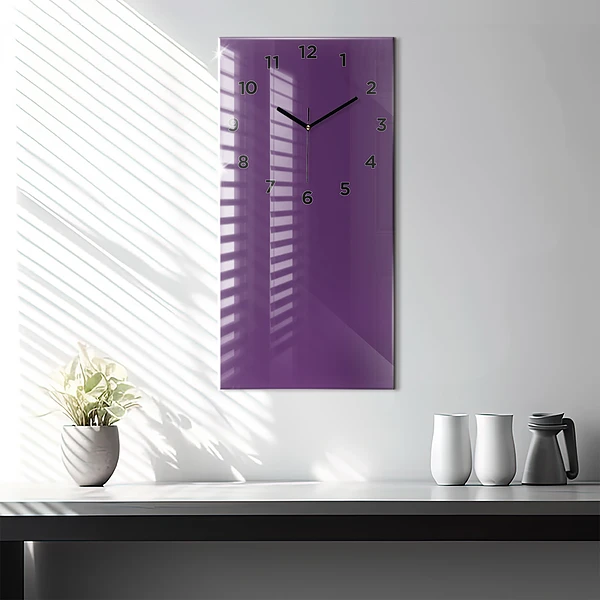 Vertikale Uhr Farbe lila