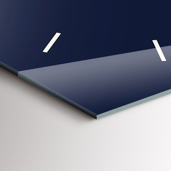 Vertikale Uhr mit motiv Farbe dunkelblau