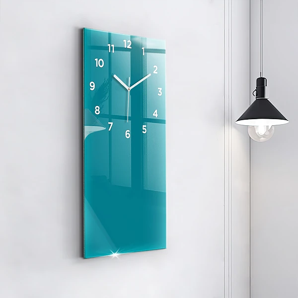 Vertikale Uhr mit motiv Farbe marineblau