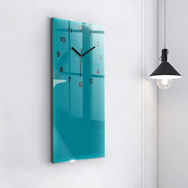 Vertikale Uhr mit motiv Farbe marineblau