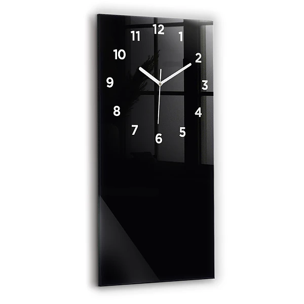 Vertikale Uhr Schwarz