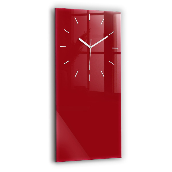 Vertikale Uhr mit motiv Die Farbe Rot