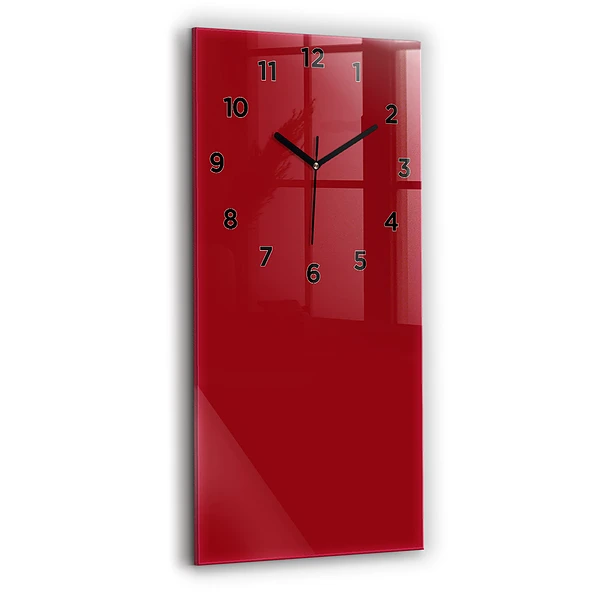 Vertikale Uhr mit motiv Die Farbe Rot