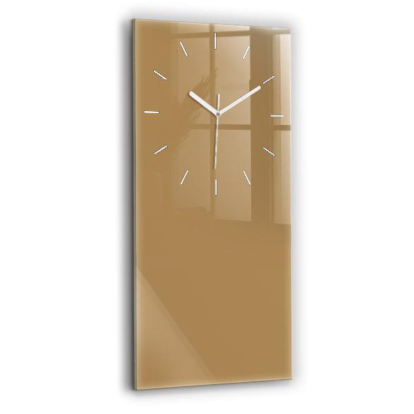 Vertikale Uhr Die Farbe Dunkelbeige