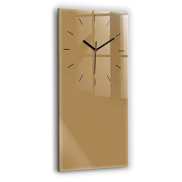 Vertikale Uhr Die Farbe Dunkelbeige