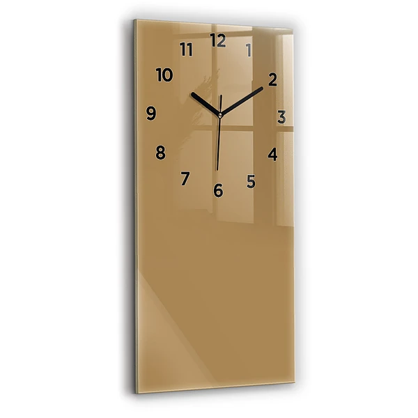 Vertikale Uhr Die Farbe Dunkelbeige