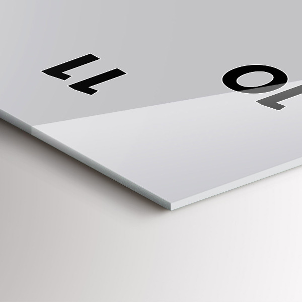 Vertikale Uhr Farbe hellgrau