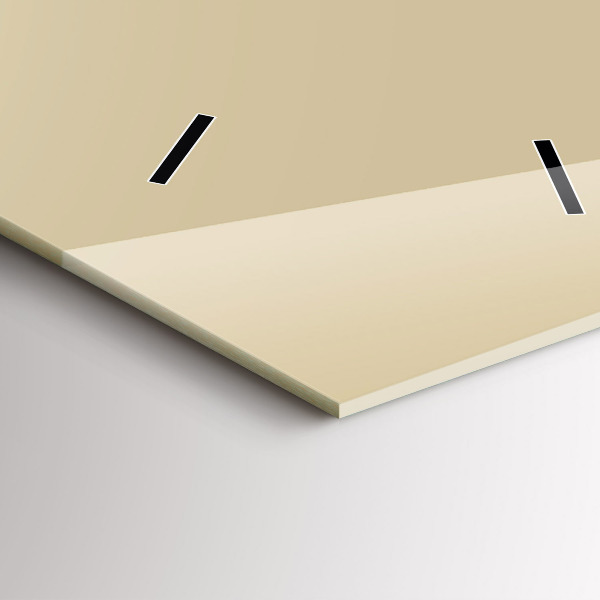 Vertikale Uhr mit motiv Farbe beige