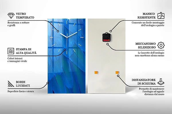 Vertikale Uhr Farbe dunkelweiß