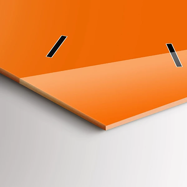 Vertikale Uhr Farbe orange