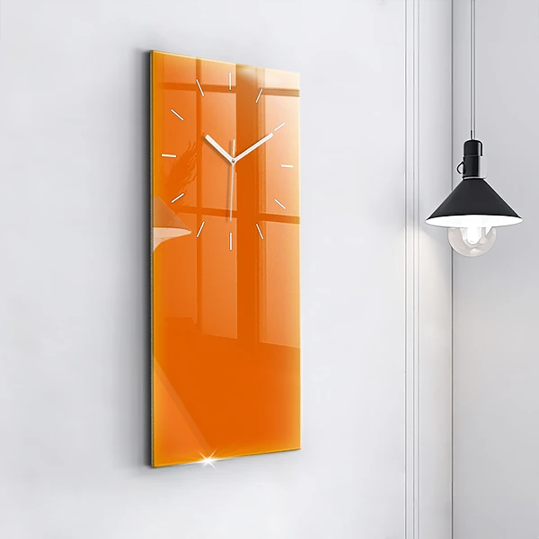 Vertikale Uhr Farbe orange