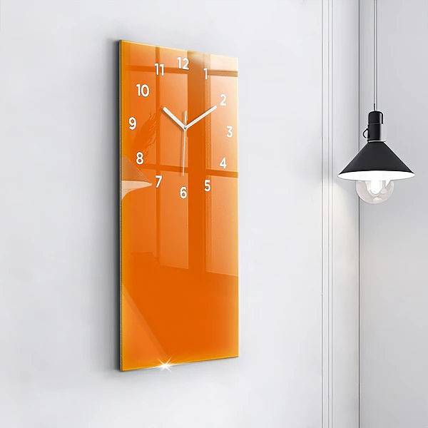 Vertikale Uhr Farbe orange