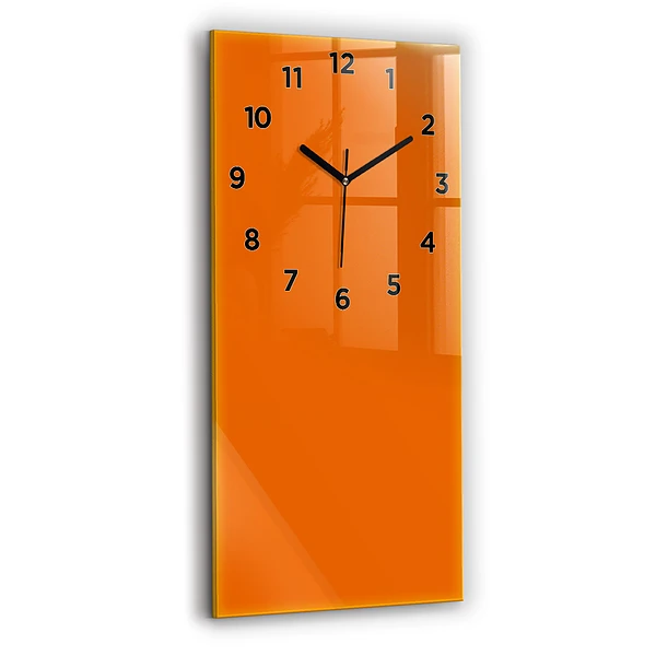 Vertikale Uhr Farbe orange