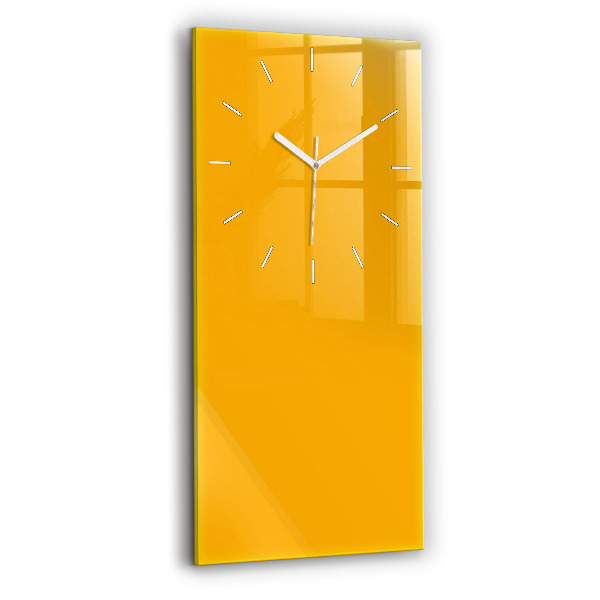 Vertikale Uhr mit motiv Farbe goldgelb