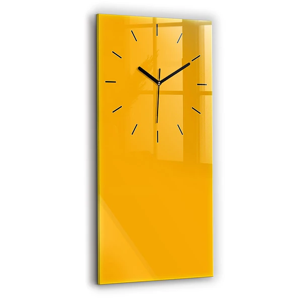 Vertikale Uhr mit motiv Farbe goldgelb