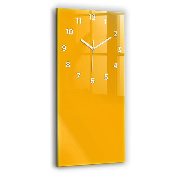 Vertikale Uhr mit motiv Farbe goldgelb