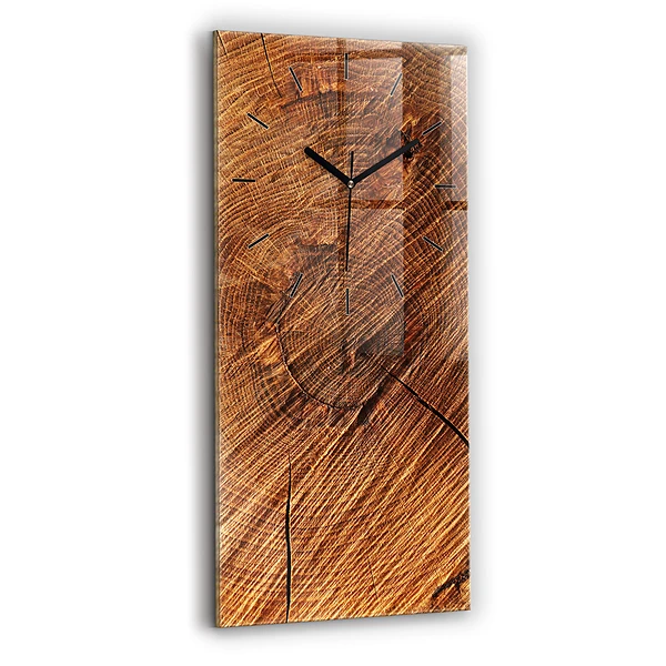 Vertikale Uhr mit motiv Dekoratives Holz