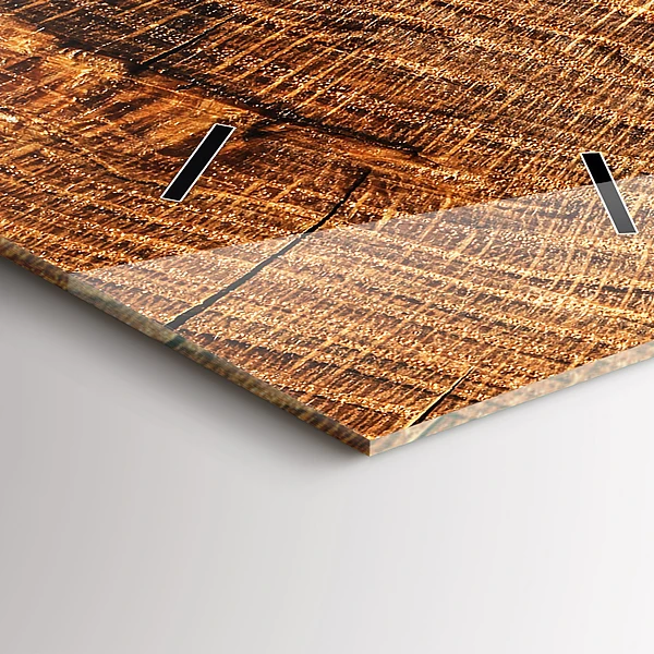 Vertikale Uhr mit motiv Dekoratives Holz
