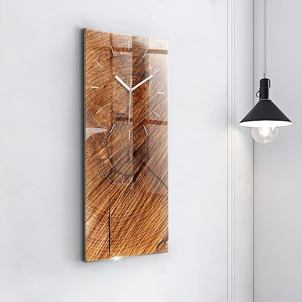 Vertikale Uhr mit motiv Dekoratives Holz