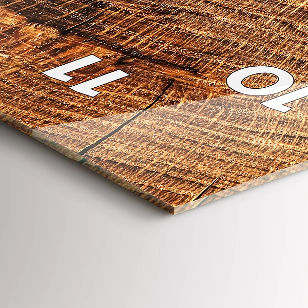 Vertikale Uhr mit motiv Dekoratives Holz