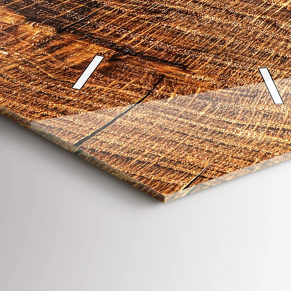 Vertikale Uhr mit motiv Dekoratives Holz