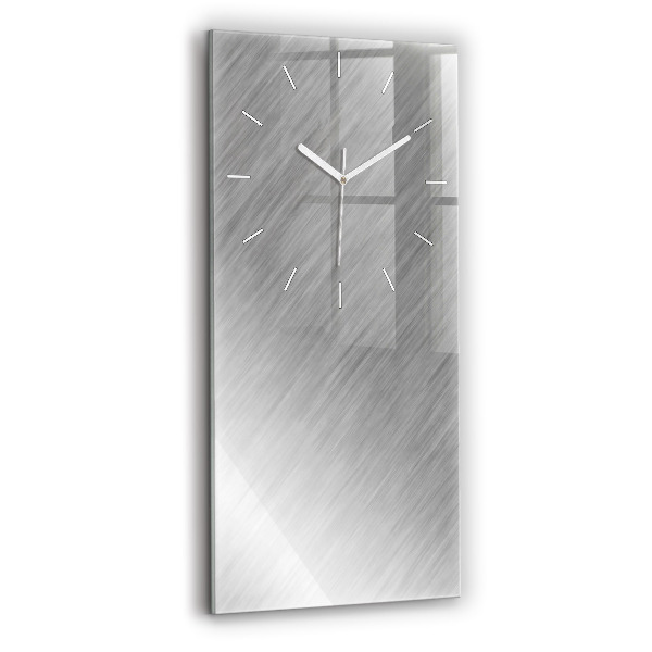 Vertikale Uhr mit motiv Metallwand